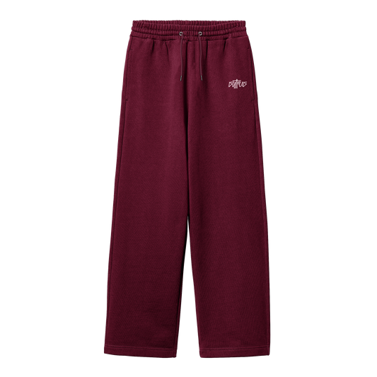 Burgundy Sytrus Wide Leg Sweatpants – Printed Edition