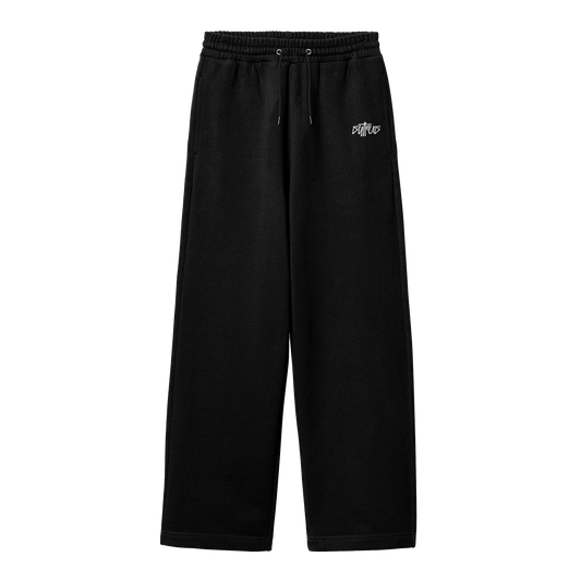 Black Sytrus Wide Leg Sweatpants – Printed Edition