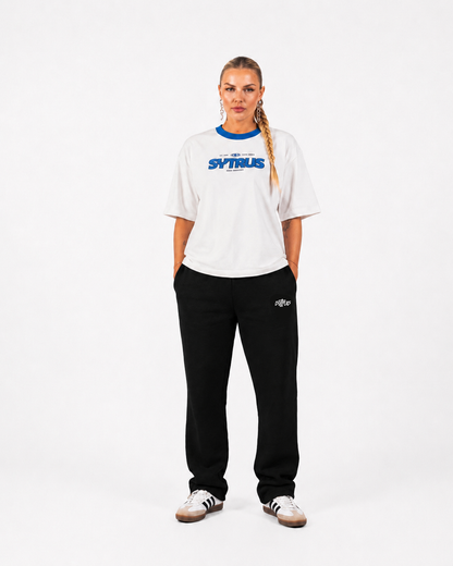 Black Sytrus Wide Leg Sweatpants – Printed Edition